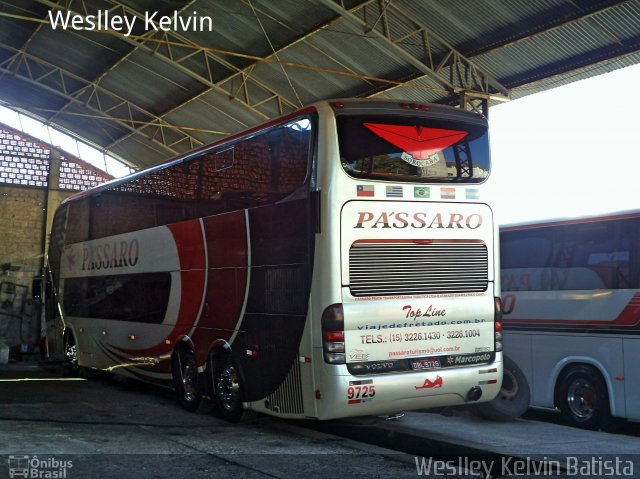 Pássaro Prata Transportadora Turística 9725 na cidade de Sorocaba, São Paulo, Brasil, por Weslley Kelvin Batista. Número da foto: #4639017.