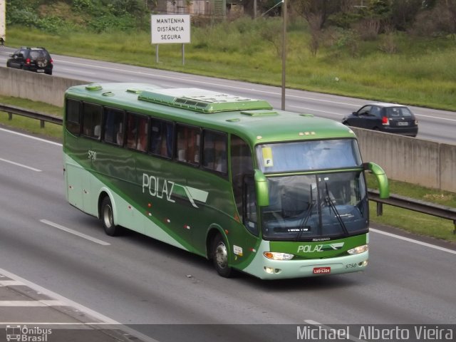 Polaztur Transporte e Turismo 5750 na cidade de Barueri, São Paulo, Brasil, por Michael  Alberto Vieira. Número da foto: #4641470.