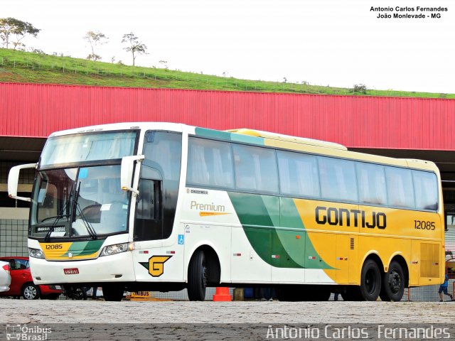 Empresa Gontijo de Transportes 12085 na cidade de João Monlevade, Minas Gerais, Brasil, por Antonio Carlos Fernandes. ID da foto: 4642168.