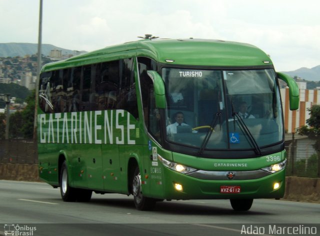 Auto Viação Catarinense 3396 na cidade de Belo Horizonte, Minas Gerais, Brasil, por Adão Raimundo Marcelino. Número da foto: #4642494.
