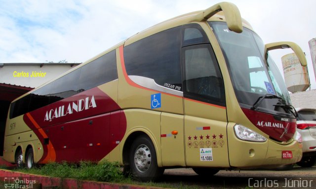 Viação Açailândia 5079 na cidade de Goiânia, Goiás, Brasil, por Carlos Júnior. Número da foto: #4642347.