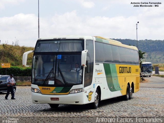 Empresa Gontijo de Transportes 11885 na cidade de João Monlevade, Minas Gerais, Brasil, por Antonio Carlos Fernandes. ID da foto: 4579256.