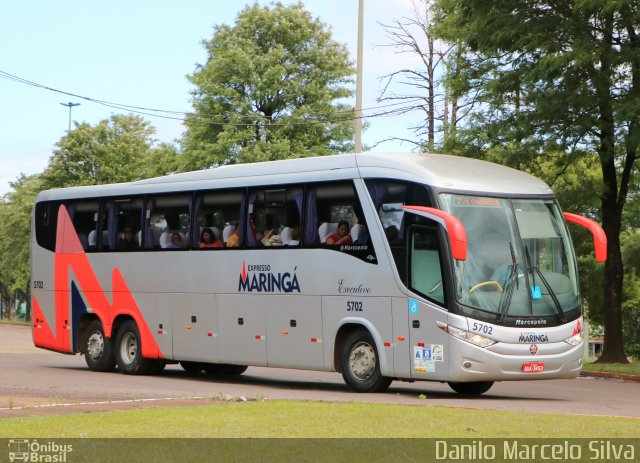 Expresso Maringá 5702 na cidade de Cascavel, Paraná, Brasil, por Danilo Marcelo Silva. Número da foto: #4579934.