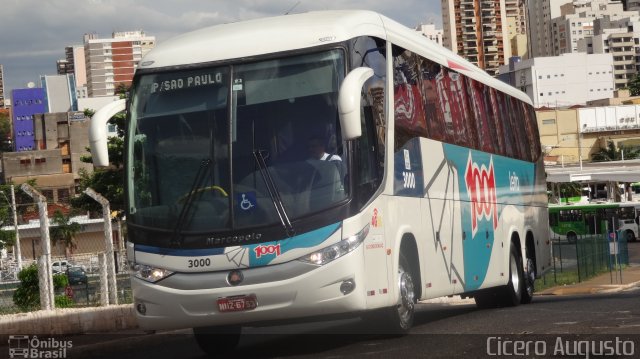 Auto Viação 1001 3000 na cidade de Ribeirão Preto, São Paulo, Brasil, por Cicero Augusto. ID da foto: 4580001.