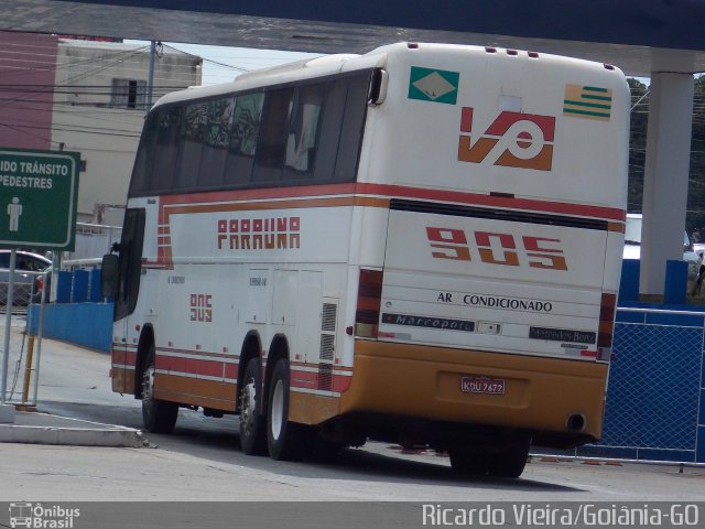 Viação Paraúna 905 na cidade de Goiânia, Goiás, Brasil, por Ricardo Vieira. ID da foto: 4644155.