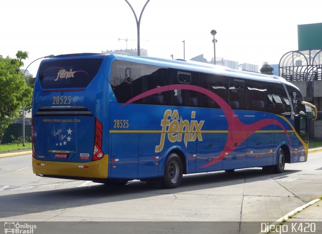 Rápido Expresso Fênix Viação 28525 na cidade de São Paulo, São Paulo, Brasil, por Diego K420 . Número da foto: #4582606.