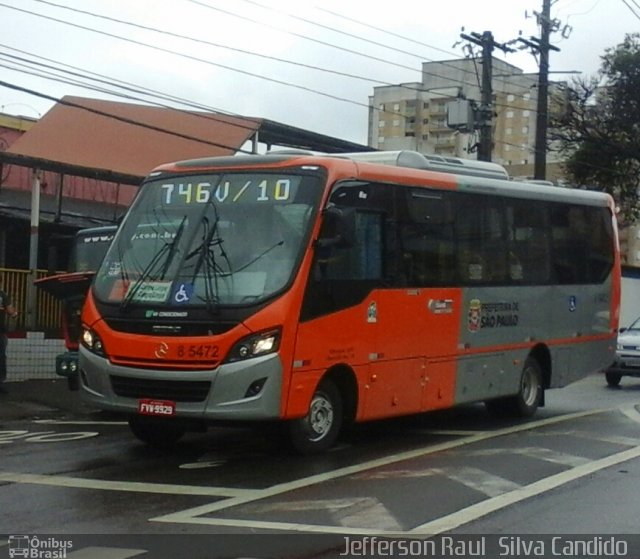 Auto Viação Transcap 8 5472 na cidade de São Paulo, São Paulo, Brasil, por Jefferson Raul  Silva Candido . ID da foto: 4581933.