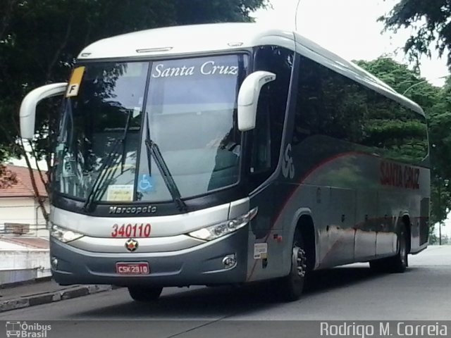 Viação Santa Cruz 340110 na cidade de São Paulo, São Paulo, Brasil, por Jonathan  Aguiar Correa. ID da foto: 4585536.