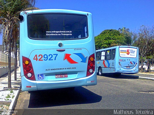 Auto Viação Dragão do Mar 42927 na cidade de Fortaleza, Ceará, Brasil, por Matheus Lima Teixeira. ID da foto: 4584989.