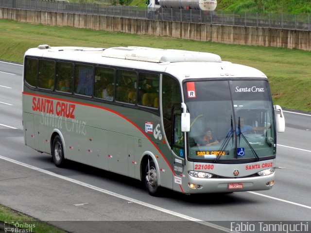 Viação Santa Cruz 221080 na cidade de Caieiras, São Paulo, Brasil, por Fábio Takahashi Tanniguchi. ID da foto: 4585461.