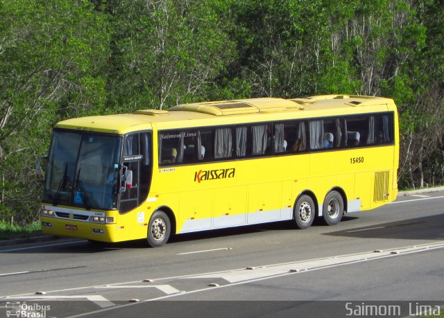 Kaissara - Viação Caiçara 15450 na cidade de Guarapari, Espírito Santo, Brasil, por Saimom  Lima. ID da foto: 4583710.