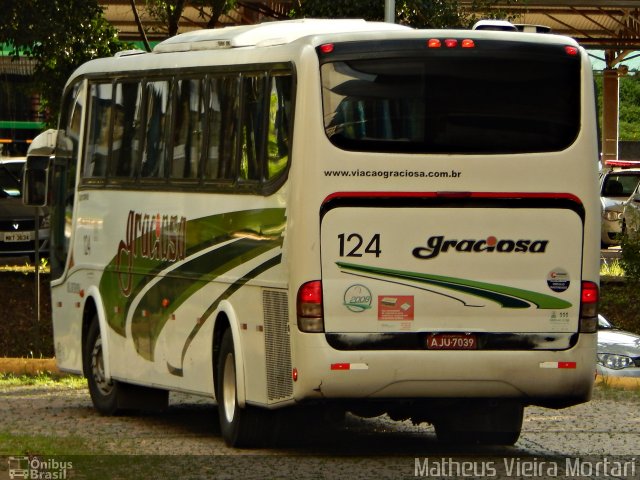 Viação Graciosa 124 na cidade de Joinville, Santa Catarina, Brasil, por Matheus Vieira Mortari. ID da foto: 4584609.