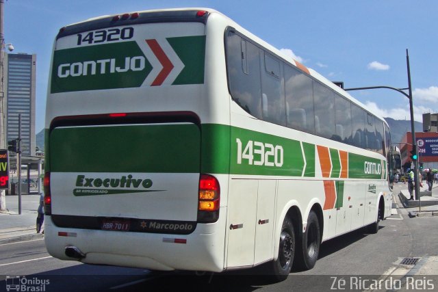 Empresa Gontijo de Transportes 14320 na cidade de Rio de Janeiro, Rio de Janeiro, Brasil, por Zé Ricardo Reis. Número da foto: #4583676.