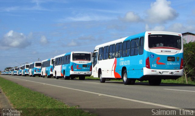 Expresso Lorenzutti 612 na cidade de Guarapari, Espírito Santo, Brasil, por Saimom  Lima. Número da foto: #4583743.