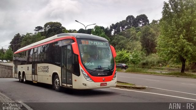 Visate - Viação Santa Tereza 604 na cidade de Caxias do Sul, Rio Grande do Sul, Brasil, por Alexandre Rodrigo. ID da foto: 4583702.