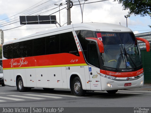 Viação Vale do Tietê 849 na cidade de São Paulo, São Paulo, Brasil, por João Victor. Número da foto: #4585271.
