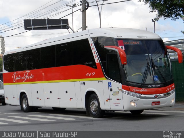 Viação Vale do Tietê 849 na cidade de São Paulo, São Paulo, Brasil, por João Victor. ID da foto: 4585271.