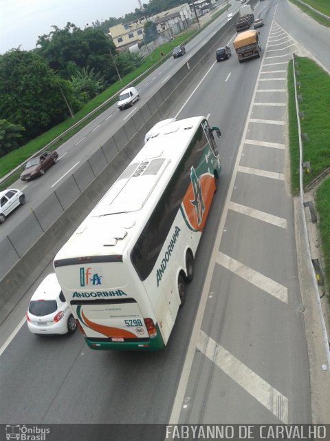 Empresa de Transportes Andorinha 5298 na cidade de Nova Iguaçu, Rio de Janeiro, Brasil, por Fabiano Magalhaes. ID da foto: 4584698.