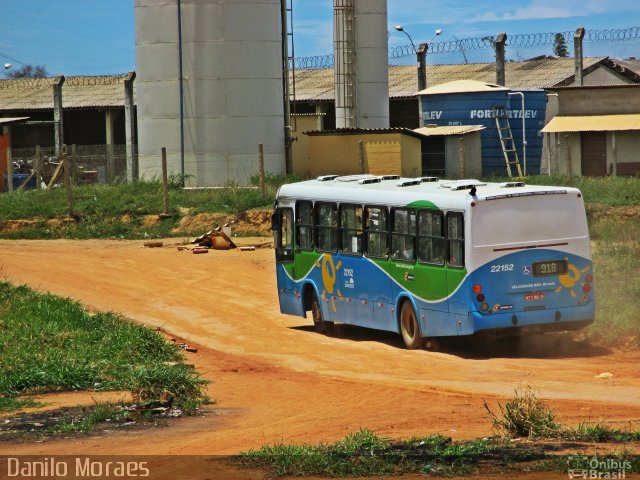 Nova Transporte 22152 na cidade de Vila Velha, Espírito Santo, Brasil, por Danilo Moraes. Número da foto: #4585735.