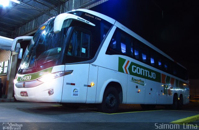 Empresa Gontijo de Transportes 21400 na cidade de Viana, Espírito Santo, Brasil, por Saimom  Lima. Número da foto: #4586417.