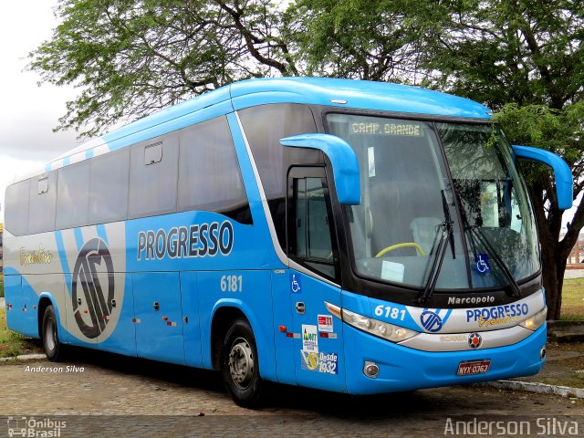 Auto Viação Progresso 6181 na cidade de Caruaru, Pernambuco, Brasil, por Anderson Silva. ID da foto: 4585988.