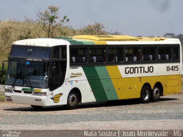 Empresa Gontijo de Transportes 11415 na cidade de João Monlevade, Minas Gerais, Brasil, por Natã  Souza. Número da foto: #4586409.