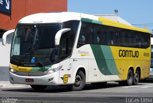 Empresa Gontijo de Transportes 18555 na cidade de Rio de Janeiro, Rio de Janeiro, Brasil, por Lucas Lima. Número da foto: #4586694.