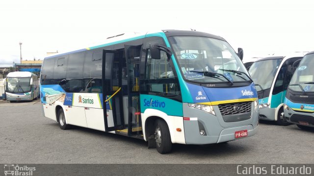 Guaiúba Transportes 151012 na cidade de São Vicente, São Paulo, Brasil, por Carlos Eduardo. Número da foto: #4587738.