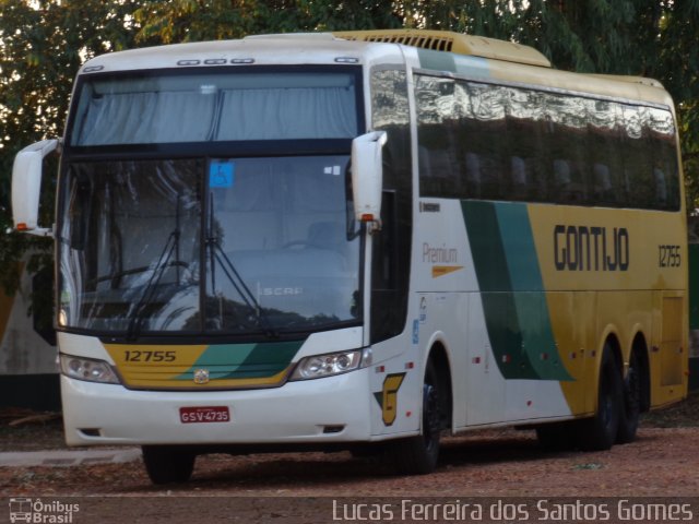 Empresa Gontijo de Transportes 12755 na cidade de Palmas, Tocantins, Brasil, por Lucas Ferreira dos Santos Gomes. ID da foto: 4586891.