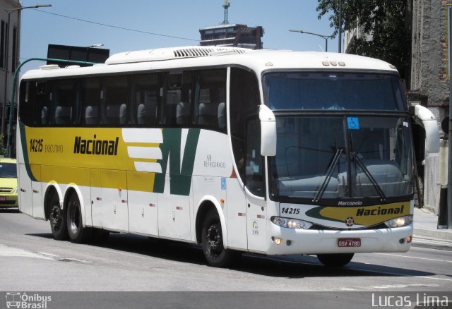 Viação Nacional 14215 na cidade de Rio de Janeiro, Rio de Janeiro, Brasil, por Lucas Lima. Número da foto: #4586673.