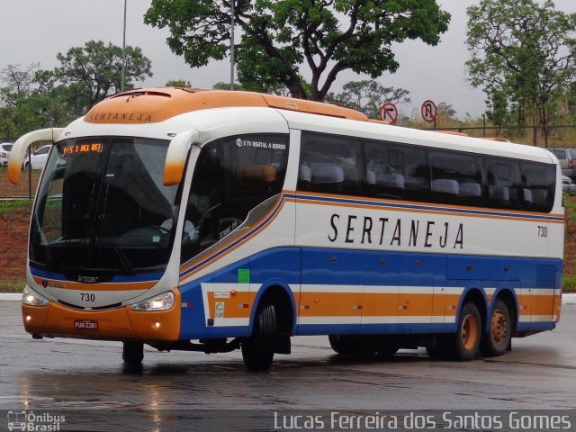 Viação Sertaneja 730 na cidade de Brasília, Distrito Federal, Brasil, por Lucas Ferreira dos Santos Gomes. ID da foto: 4590100.