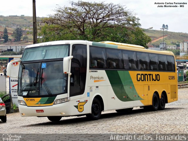 Empresa Gontijo de Transportes 12385 na cidade de João Monlevade, Minas Gerais, Brasil, por Antonio Carlos Fernandes. ID da foto: 4589357.