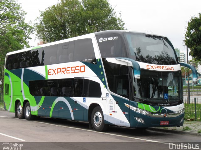 Expresso Transporte e Turismo Ltda. 3040 na cidade de Curitiba, Paraná, Brasil, por Paulo Roberto Chulis. Número da foto: #4592205.
