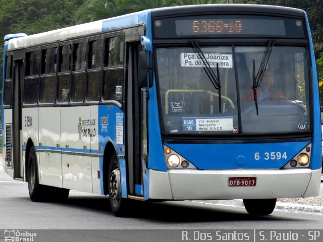 Viação Paratodos > São Jorge > Metropolitana São Paulo > Mobibrasil 6 3594 na cidade de São Paulo, São Paulo, Brasil, por Rafael Santos. ID da foto: 4591927.