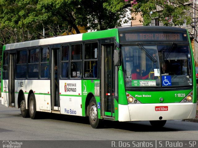 Viação Santa Brígida 1 1829 na cidade de São Paulo, São Paulo, Brasil, por Rafael Santos. ID da foto: 4591940.