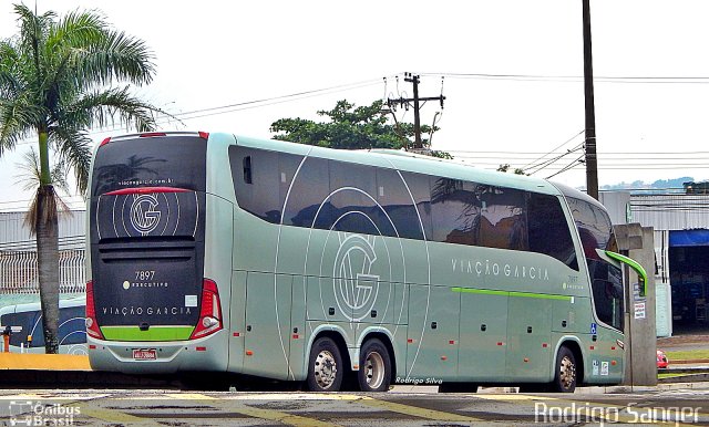 Viação Garcia 7897 na cidade de Londrina, Paraná, Brasil, por Rodrigo S. G Busólogo do Brasil. Número da foto: #4590548.