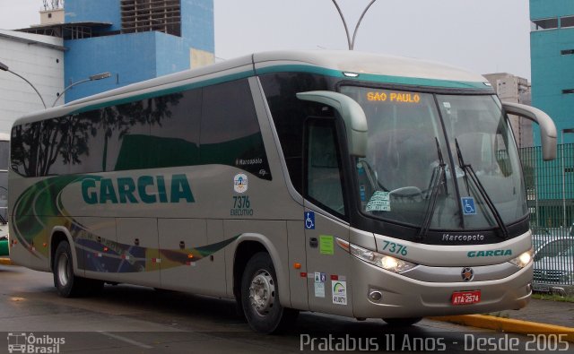 Viação Garcia 7376 na cidade de São Paulo, São Paulo, Brasil, por Cristiano Soares da Silva. Número da foto: #4591172.