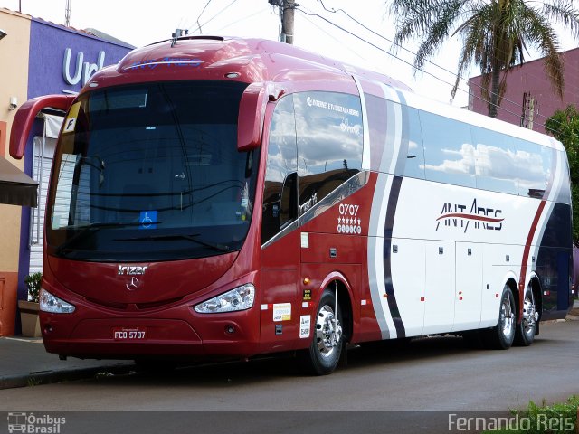 Antares Transportes e Turismo 0707 na cidade de Sertãozinho, São Paulo, Brasil, por Fernando Reis. ID da foto: 4591567.