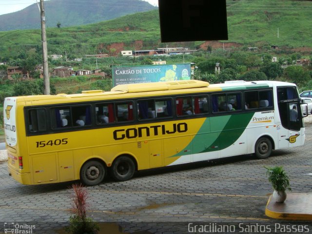 Empresa Gontijo de Transportes 15405 na cidade de Coronel Fabriciano, Minas Gerais, Brasil, por Graciliano Santos Passos. ID da foto: 4592726.