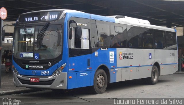 Transcooper > Norte Buss 2 6515 na cidade de São Paulo, São Paulo, Brasil, por Luciano Ferreira da Silva. ID da foto: 4593377.