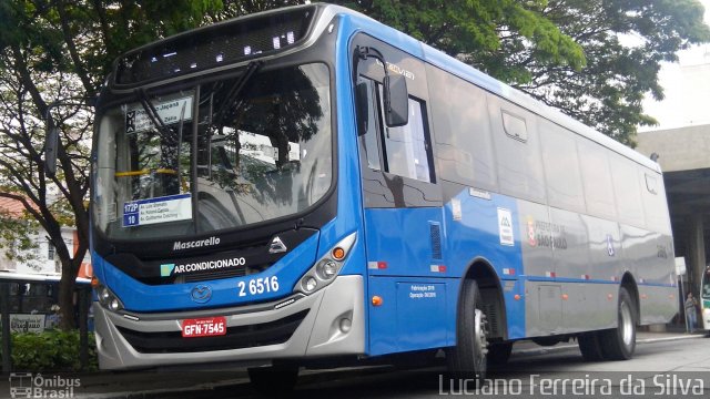 Transcooper > Norte Buss 2 6516 na cidade de São Paulo, São Paulo, Brasil, por Luciano Ferreira da Silva. ID da foto: 4593363.