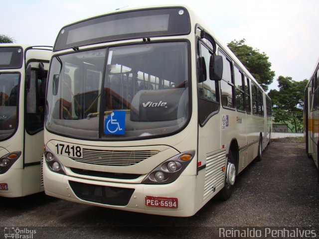 Expresso Azul 17418 na cidade de Pinhais, Paraná, Brasil, por Reinaldo Penha. Número da foto: #4594535.
