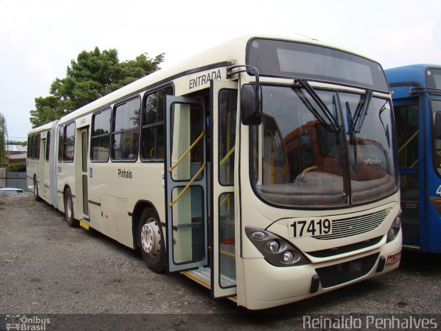 Expresso Azul 17419 na cidade de Pinhais, Paraná, Brasil, por Reinaldo Penha. Número da foto: #4594559.