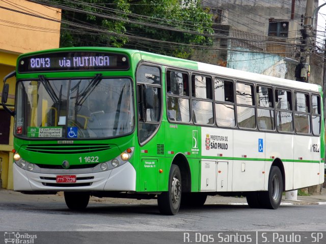 Viação Santa Brígida 1 1622 na cidade de São Paulo, São Paulo, Brasil, por Rafael Santos. ID da foto: 4594779.