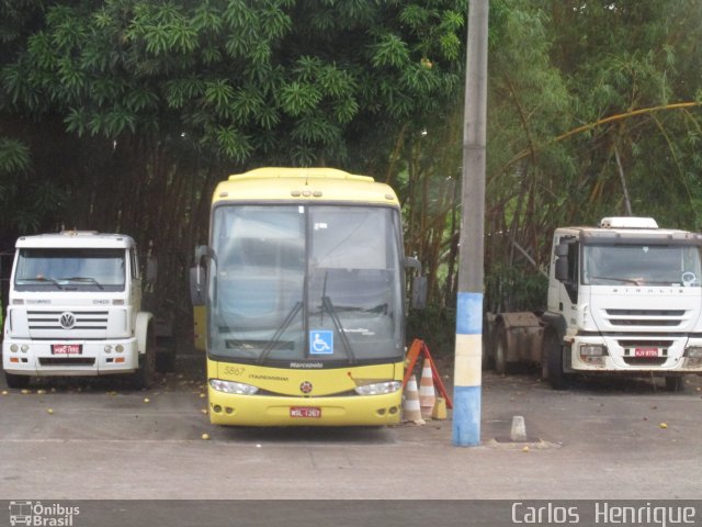 Viação Itapemirim 5867 na cidade de Porangatu, Goiás, Brasil, por Carlos  Henrique. Número da foto: #4593682.