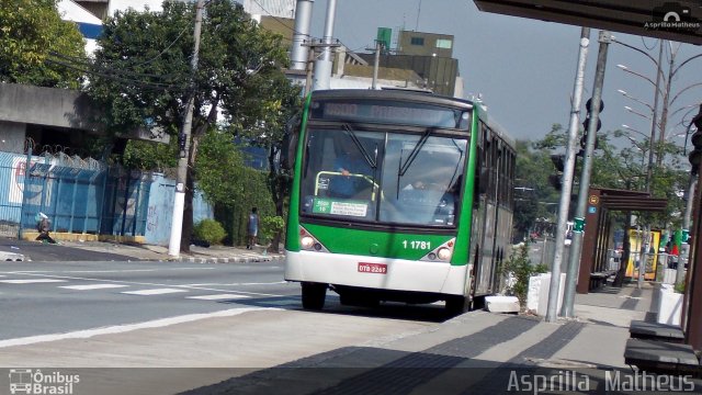 Viação Santa Brígida 1 1781 na cidade de São Paulo, São Paulo, Brasil, por Asprilla Matheus. ID da foto: 4593322.