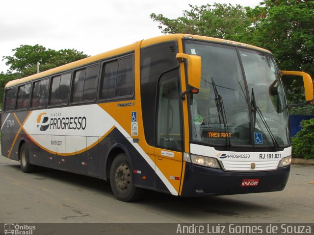 Viação Progresso 27141 na cidade de Três Rios, Rio de Janeiro, Brasil, por André Luiz Gomes de Souza. ID da foto: 4594652.