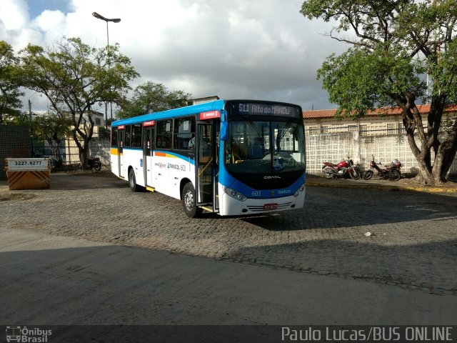 Transcol - Transportes Coletivos Ltda. 603  na cidade de Olinda, Pernambuco, Brasil, por Paulo Lucas. ID da foto: 4593357.