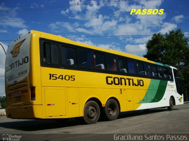 Empresa Gontijo de Transportes 15405 na cidade de Coronel Fabriciano, Minas Gerais, Brasil, por Graciliano Santos Passos. ID da foto: 4592755.