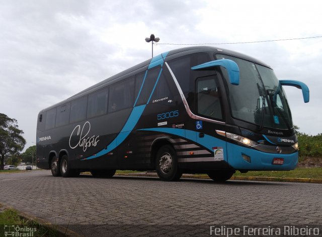 Empresa de Ônibus Nossa Senhora da Penha 53005 na cidade de Pelotas, Rio Grande do Sul, Brasil, por Felipe Ferreira Ribeiro. Número da foto: #4645794.
